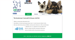 Desktop Screenshot of abivet.ee